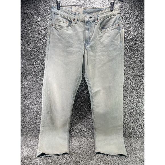 H&M Mens Size W31x32 Jeans Straight Regular Fit Denim Classic Light Wash New Tag - Picture 1 of 12